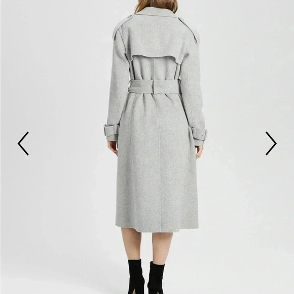THEORY STATEMENT TRENCH COAT 
In Melange Grey
8158 - Picture 2 of 7